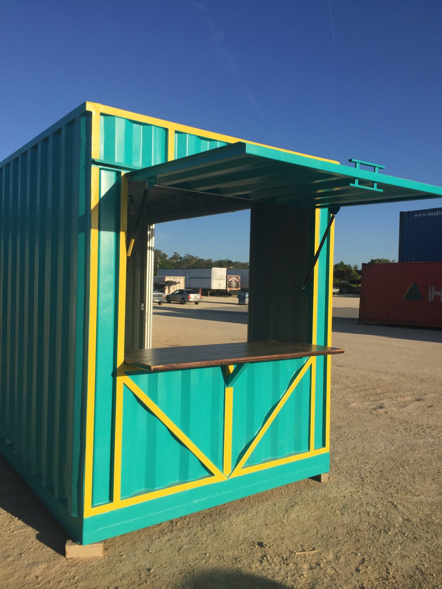 Shipping Container used as Concession Stand