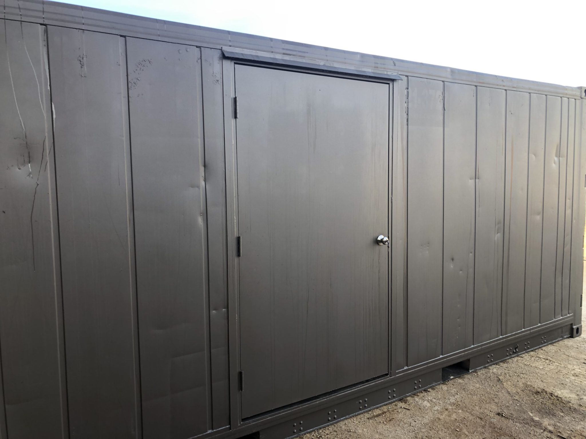 Insulated shipping container with added door