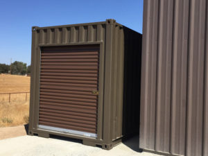 Brown Storage Containers Salinas - roll up door on storage container